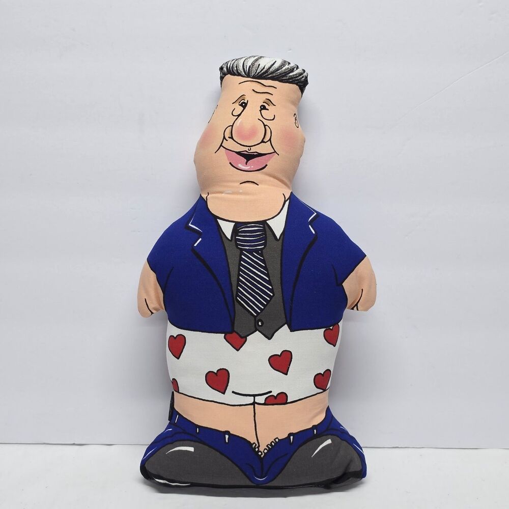 Vintage Fondle Me Bubba Bill Clinton Talking Doll 1998 Voice Box Not Working